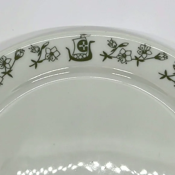 Vintage Porsgrund Viking Restaurant Ware Luncheon Plate, Made in Norway - Picture 2 of 3
